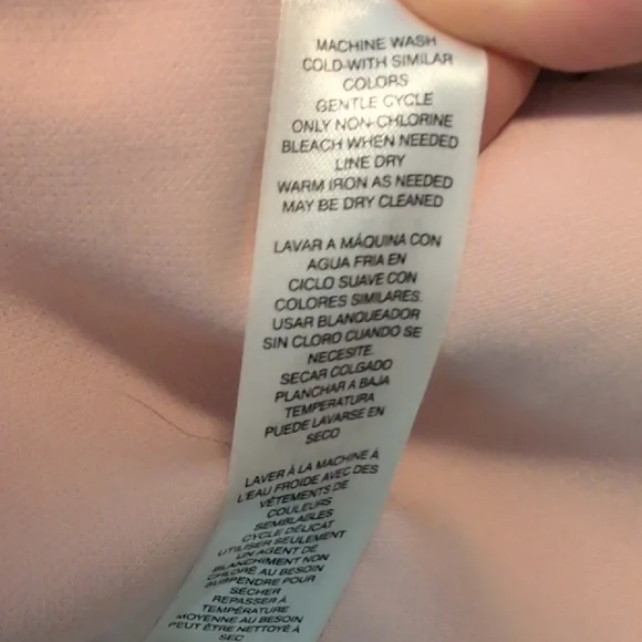 White House Black Market, Pale Pink Double-Breasted Women's Blazer, Sz. 6 - Picture 11 of 12